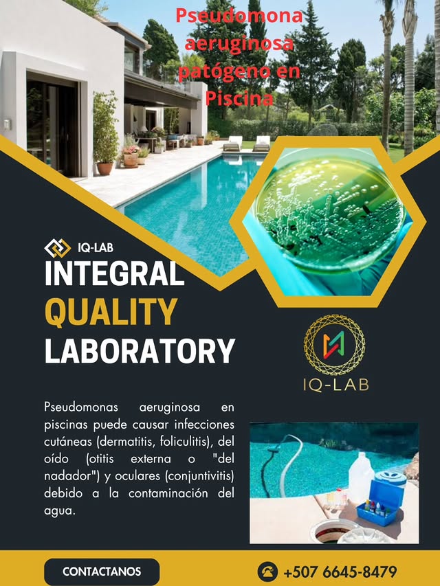 Pseudomona aeruginosa, patógeno en piscina